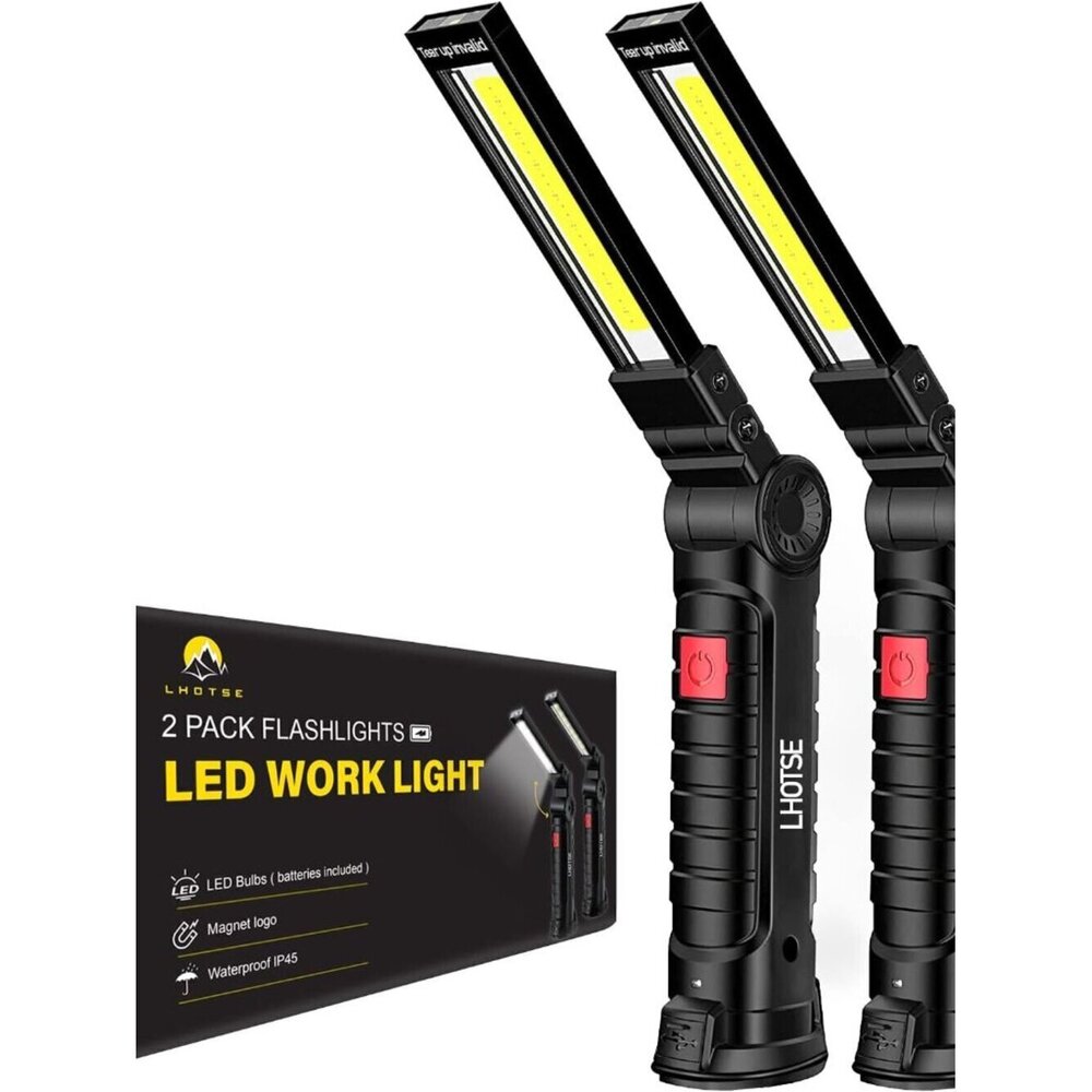 Tool Gifts for Men Dad Him, Rechargeable Work Lights, LED Work Light with